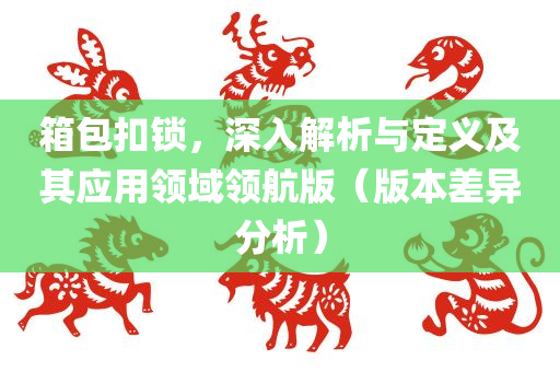 箱包扣锁，深入解析与定义及其应用领域领航版（版本差异分析）