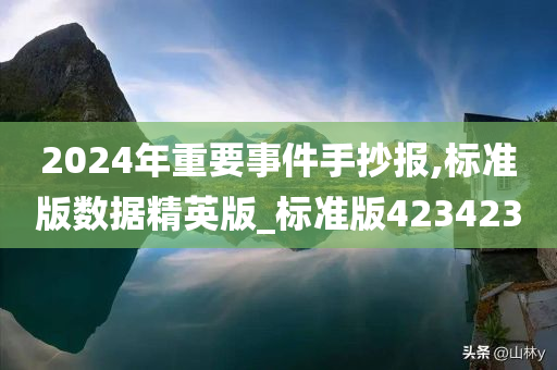 2024年重要事件手抄报,标准版数据精英版_标准版423423