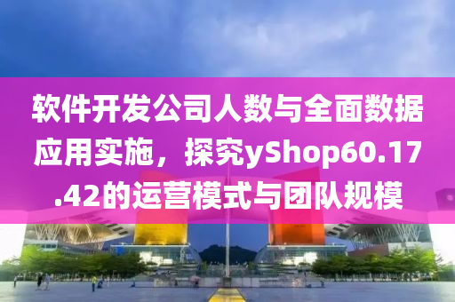 软件开发公司人数与全面数据应用实施，探究yShop60.17.42的运营模式与团队规模