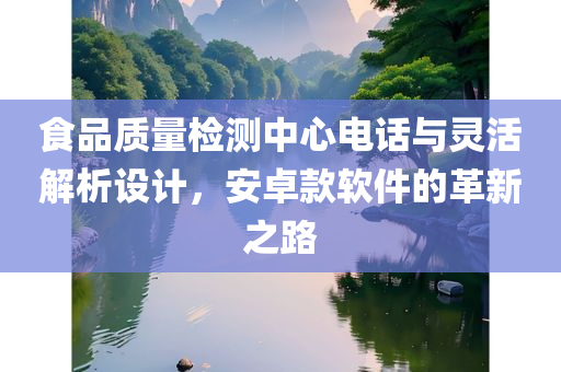 食品质量检测中心电话与灵活解析设计，安卓款软件的革新之路