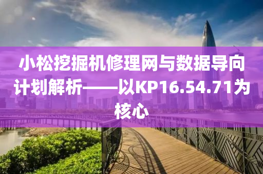 小松挖掘机修理网与数据导向计划解析——以KP16.54.71为核心