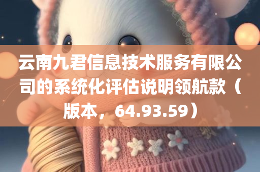 云南九君信息技术服务有限公司的系统化评估说明领航款（版本，64.93.59）