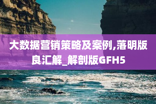 大数据营销策略及案例,落明版良汇解_解剖版GFH5