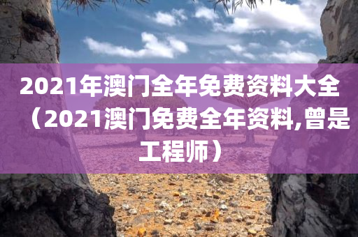 2021年澳门全年免费资料大全（2021澳门免费全年资料,曾是工程师）