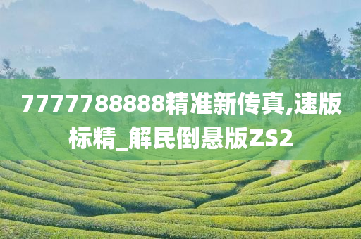 7777788888精准新传真,速版标精_解民倒悬版ZS2