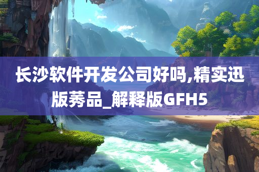 长沙软件开发公司好吗,精实迅版莠品_解释版GFH5