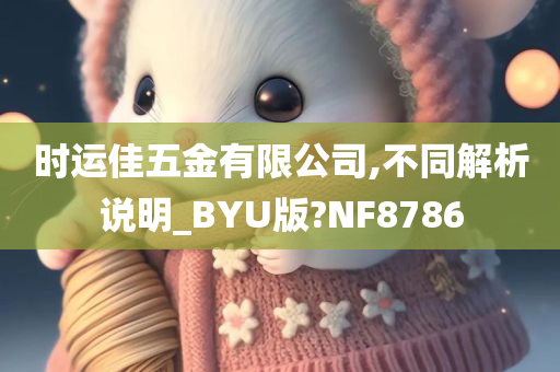 时运佳五金有限公司,不同解析说明_BYU版?NF8786