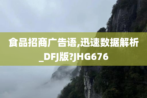 食品招商广告语,迅速数据解析_DFJ版?JHG676