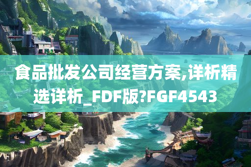 食品批发公司经营方案,详析精选详析_FDF版?FGF4543