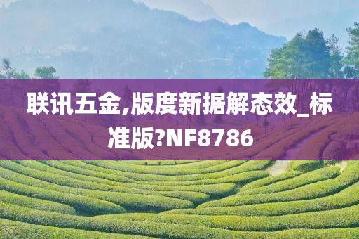 联讯五金,版度新据解态效_标准版?NF8786