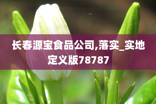 长春源宝食品公司,落实_实地定义版78787