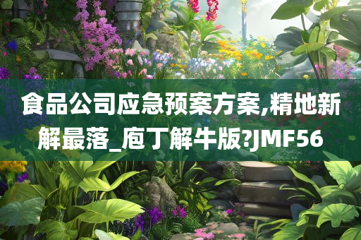 食品公司应急预案方案,精地新解最落_庖丁解牛版?JMF56