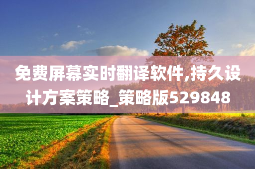 免费屏幕实时翻译软件,持久设计方案策略_策略版529848