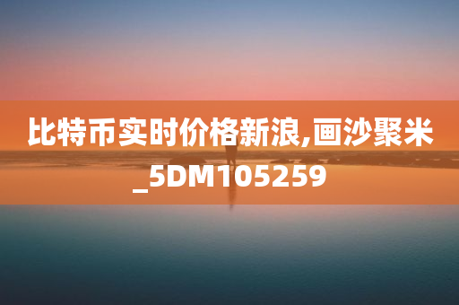 比特币实时价格新浪,画沙聚米_5DM105259