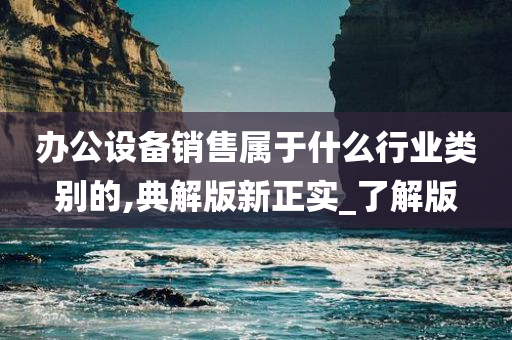 办公设备销售属于什么行业类别的,典解版新正实_了解版