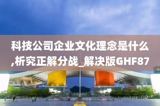 科技公司企业文化理念是什么,析究正解分战_解决版GHF87