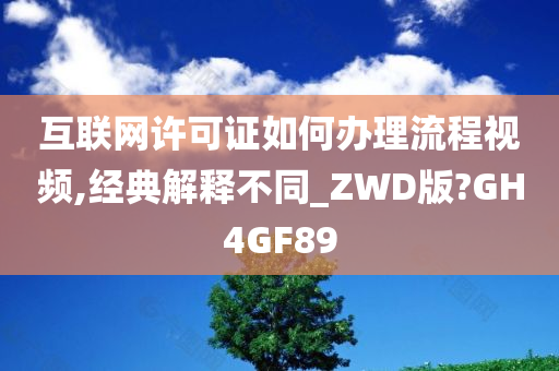 互联网许可证如何办理流程视频,经典解释不同_ZWD版?GH4GF89