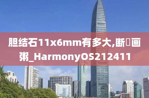 胆结石11x6mm有多大,断虀画粥_HarmonyOS212411