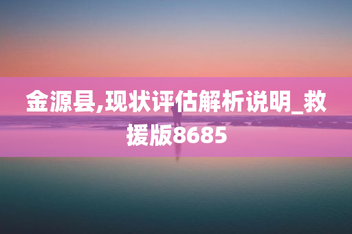 金源县,现状评估解析说明_救援版8685