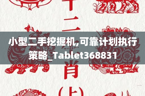 小型二手挖掘机,可靠计划执行策略_Tablet368831