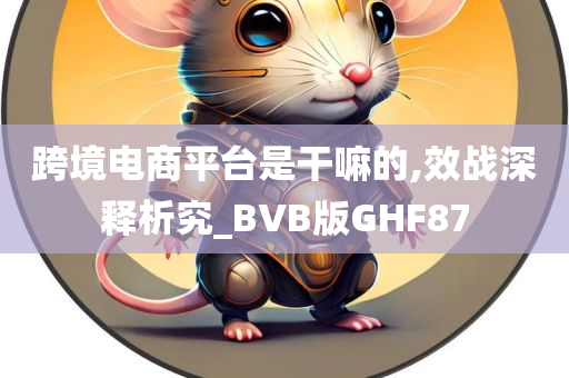 跨境电商平台是干嘛的,效战深释析究_BVB版GHF87