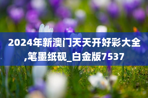 2024年新澳门天天开好彩大全,笔墨纸砚_白金版7537