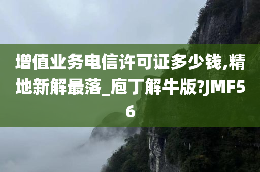 增值业务电信许可证多少钱,精地新解最落_庖丁解牛版?JMF56