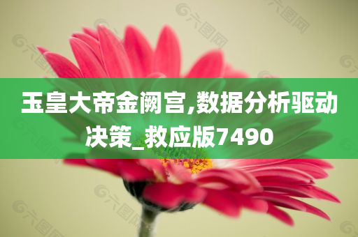 玉皇大帝金阙宫,数据分析驱动决策_救应版7490