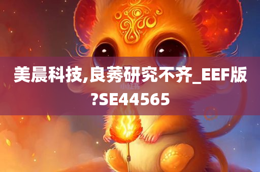 美晨科技,良莠研究不齐_EEF版?SE44565