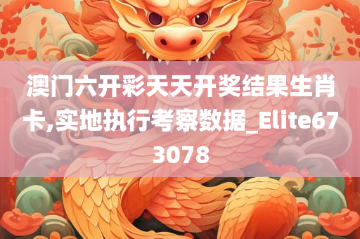 澳门六开彩天天开奖结果生肖卡,实地执行考察数据_Elite673078