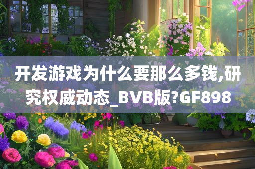 开发游戏为什么要那么多钱,研究权威动态_BVB版?GF898