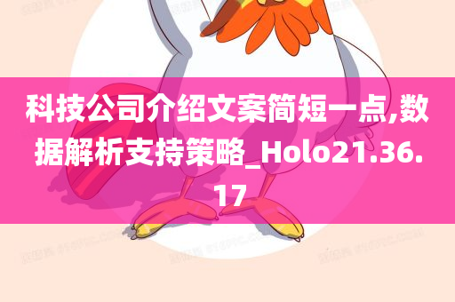 科技公司介绍文案简短一点,数据解析支持策略_Holo21.36.17