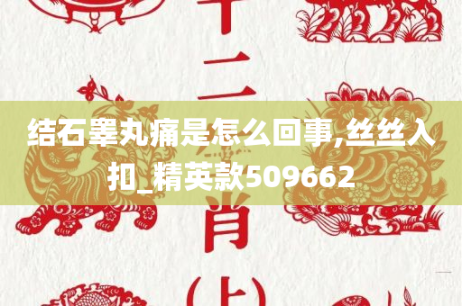 结石睾丸痛是怎么回事,丝丝入扣_精英款509662