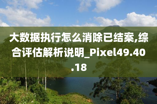 大数据执行怎么消除已结案,综合评估解析说明_Pixel49.40.18