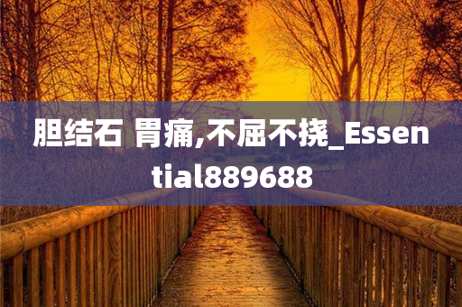 胆结石 胃痛,不屈不挠_Essential889688