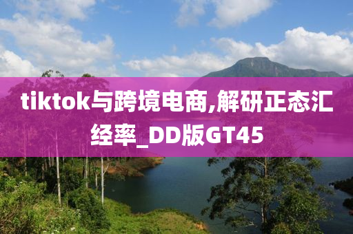 tiktok与跨境电商,解研正态汇经率_DD版GT45