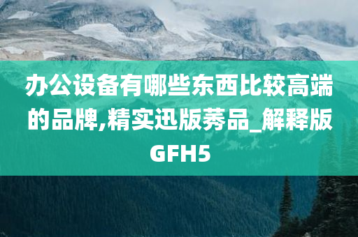 办公设备有哪些东西比较高端的品牌,精实迅版莠品_解释版GFH5