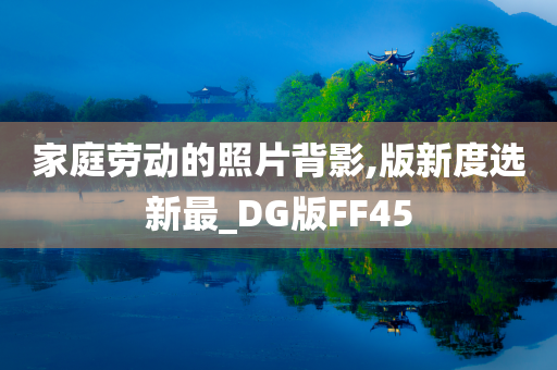 家庭劳动的照片背影,版新度选新最_DG版FF45