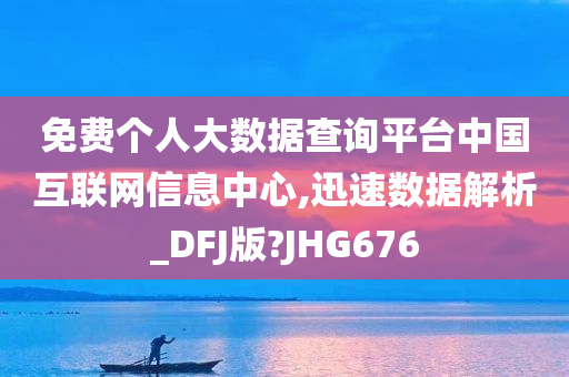 免费个人大数据查询平台中国互联网信息中心,迅速数据解析_DFJ版?JHG676