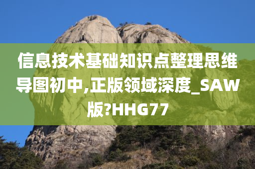 信息技术基础知识点整理思维导图初中,正版领域深度_SAW版?HHG77