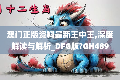 澳门正版资料最新王中王,深度解读与解析_DFG版?GH489