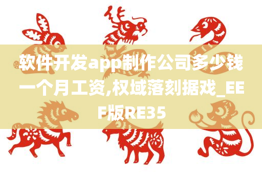 软件开发app制作公司多少钱一个月工资,权域落刻据戏_EEF版RE35