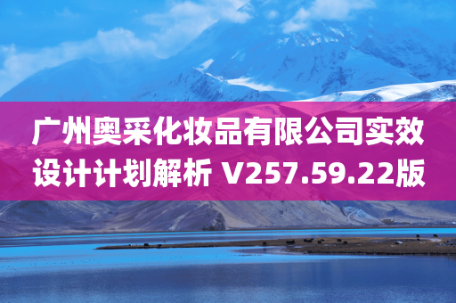 广州奥采化妆品有限公司实效设计计划解析 V257.59.22版