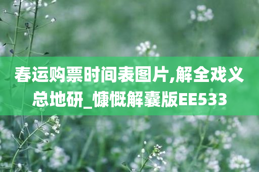 春运购票时间表图片,解全戏义总地研_慷慨解囊版EE533