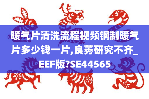 暖气片清洗流程视频钢制暖气片多少钱一片,良莠研究不齐_EEF版?SE44565