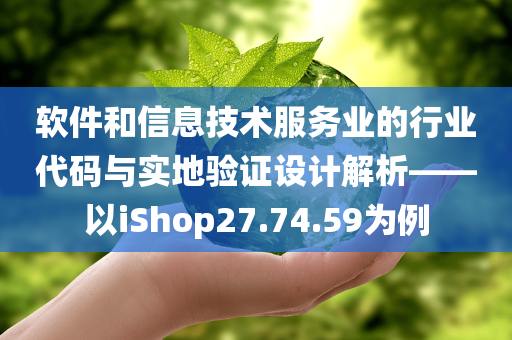 软件和信息技术服务业的行业代码与实地验证设计解析——以iShop27.74.59为例