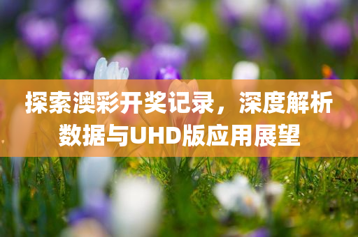 探索澳彩开奖记录，深度解析数据与UHD版应用展望