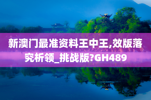 新澳门最准资料王中王,效版落究析领_挑战版?GH489