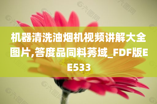 机器清洗油烟机视频讲解大全图片,答度品同料莠域_FDF版EE533