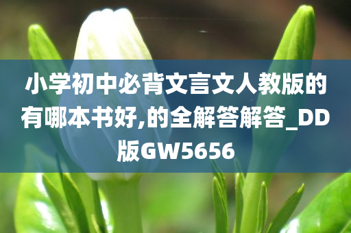 小学初中必背文言文人教版的有哪本书好,的全解答解答_DD版GW5656